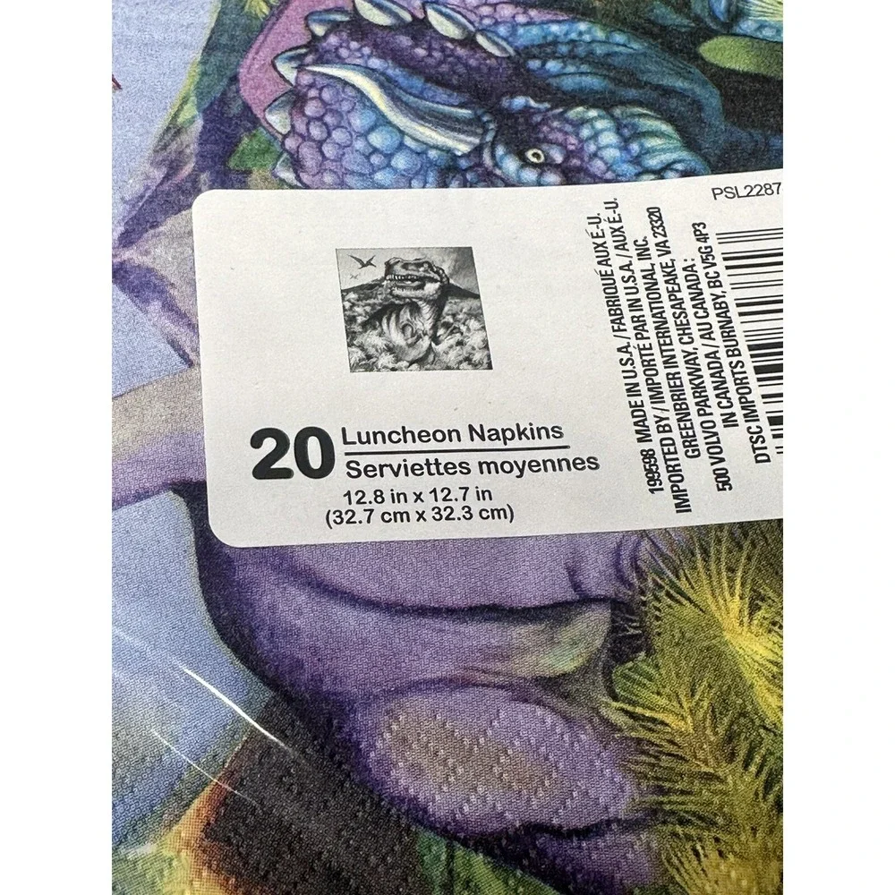 party paper napkins‎ dinosaurs 20 count pack